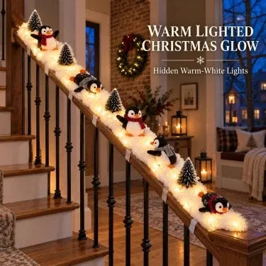 49% OFF 🐧 Penguin Christmas Stair Snow Decor | A Cozy Penguin Christmas Story ✨