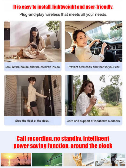 ✅🤖Ultra-clear wireless WiFi camera for discreet monitoring, monitor scene dynamics anytime, anywhere💫