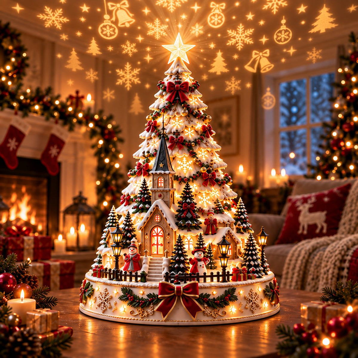 🌟 49% OFF🎄MerryRealm Christmas Village Lightscape Tree
