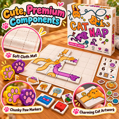 🐱Cat Nap Puzzle Game – A Fun Challenge for Cat Lovers(✨Buy 2 Free Shipping)