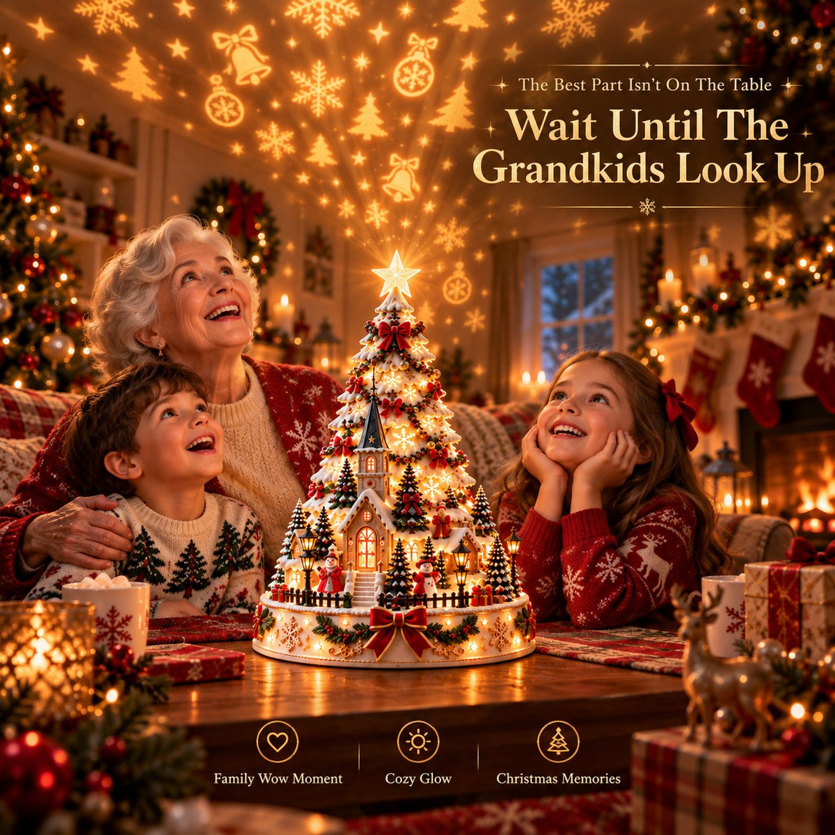 🌟 49% OFF🎄MerryRealm Christmas Village Lightscape Tree