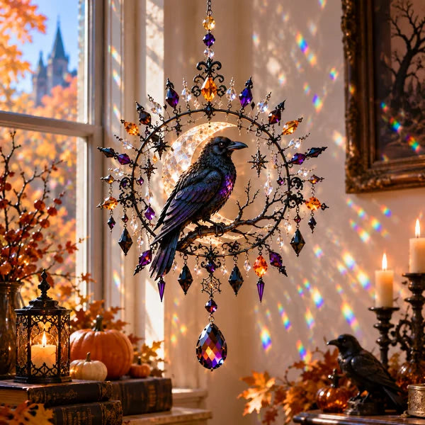 🔥🎁🎃Halloween Crystal Suncatcher – 5 Witchy Window Designs