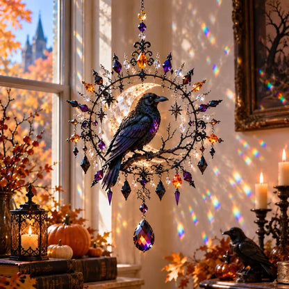 🔥🎁🎃Halloween Crystal Suncatcher – 5 Witchy Window Designs