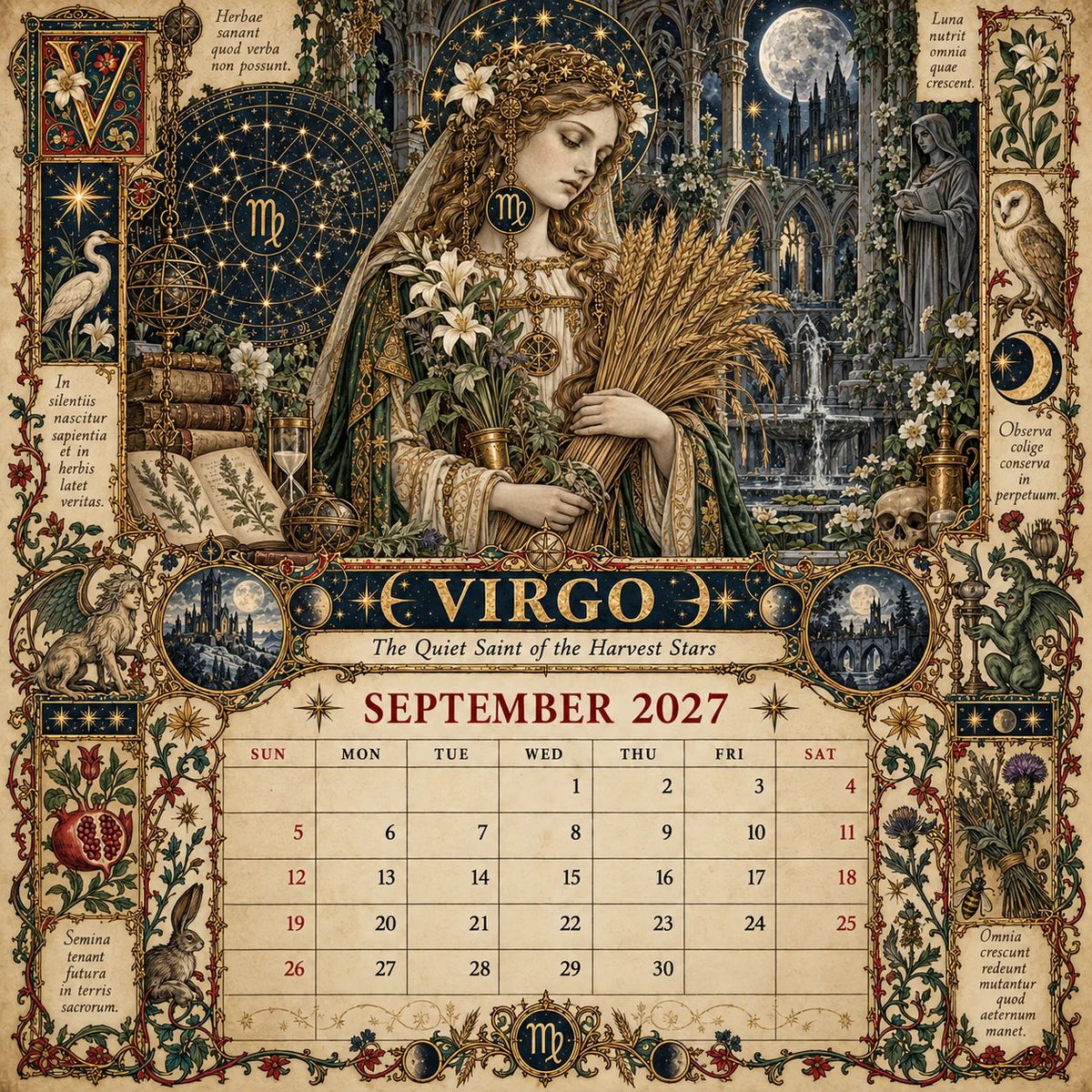 ⏳ Last Day 49% OFF – 🔮 2027 Zodiac Grimoire Desk Calendar | 12 Medieval-Inspired Zodiac Artworks for Astrology & Gothic Art Lovers ✨