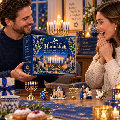 🕎24 Treasures of Hanukkah – Traditions, Symbols & Light Countdown Calendar