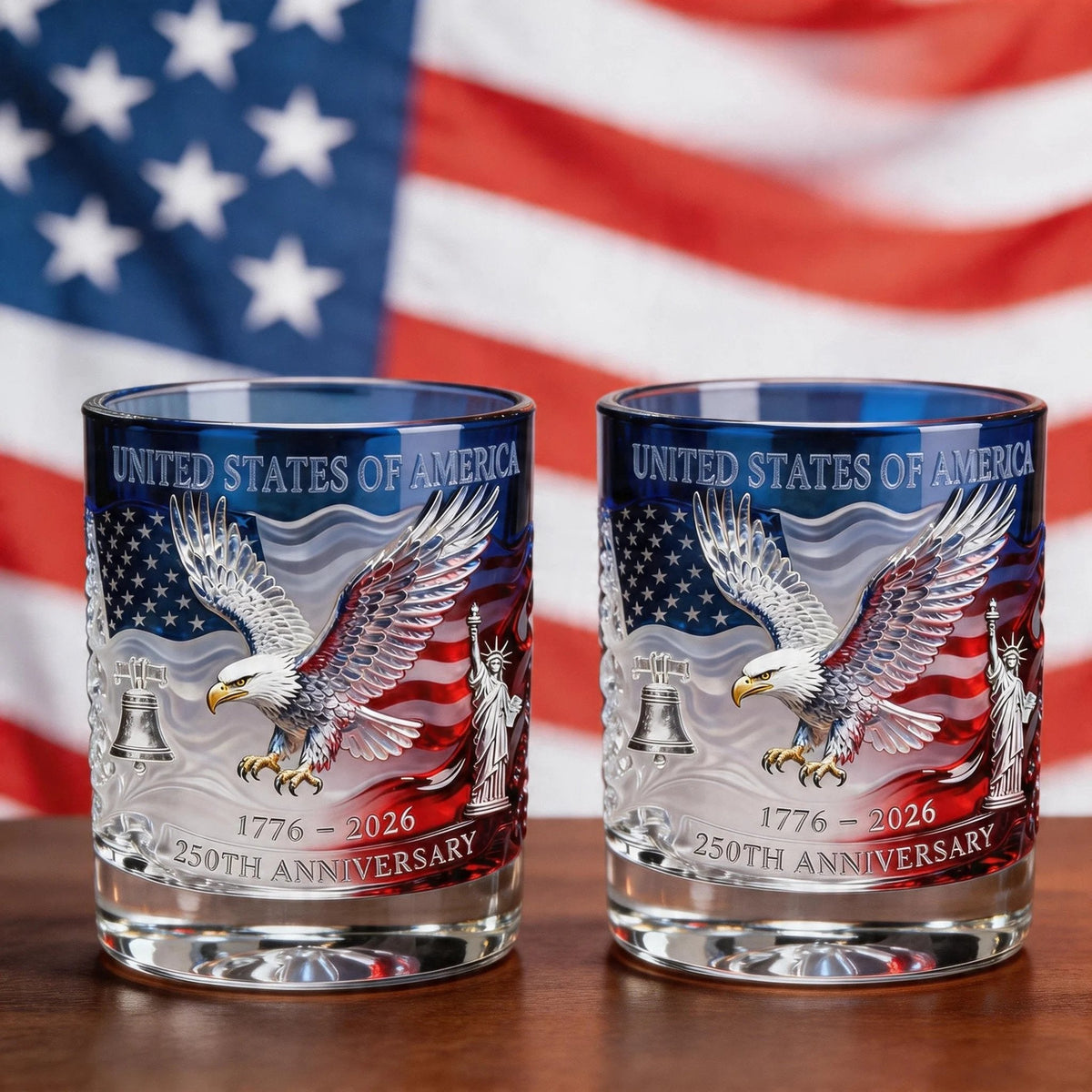 🎁Limited Edition 2026 USA 250th Anniversary Commemorative Glass – 1776-2026 Heritage Edition