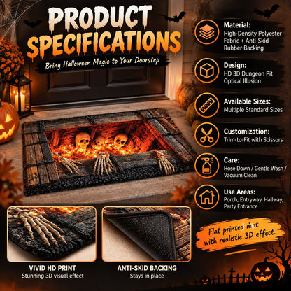 🚪 Step Into the Void: Halloween 3D Illusion Mat