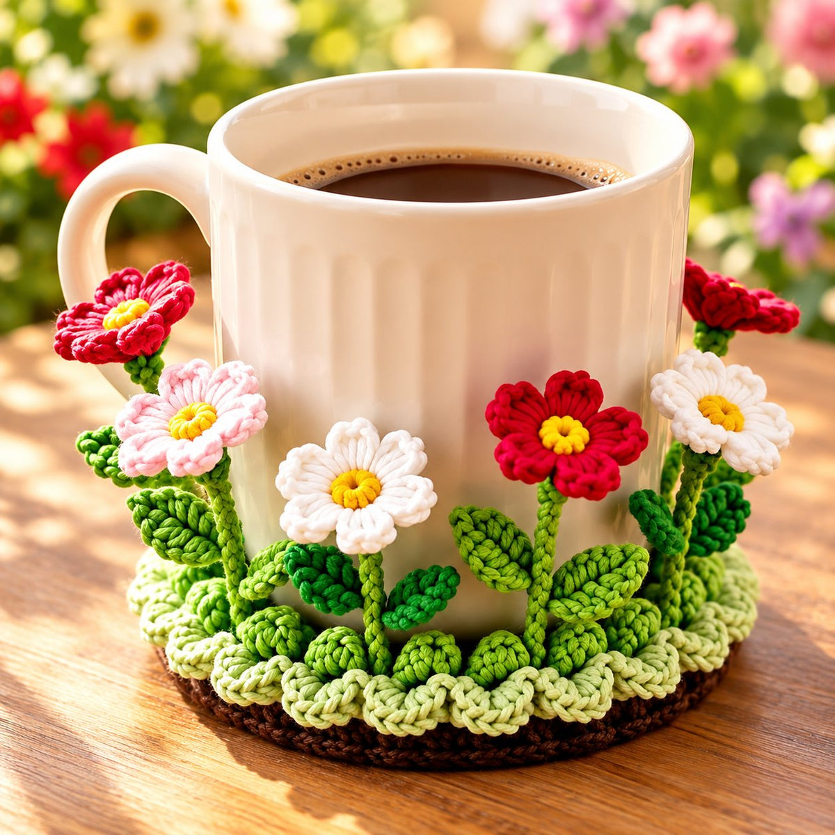🌸Handmade Crochet Floral Coaster | Everlasting Table Art 🌸