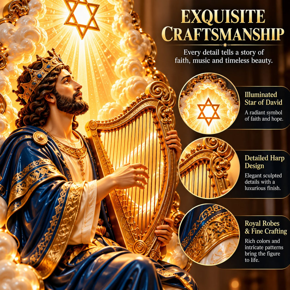 Moses illuminated Jewish wall art