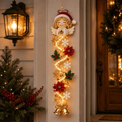 🎄Light‑Up Glowing Christmas Door Hanger ✨ Festive Home Decor