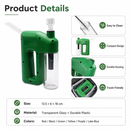 ⚡ LAST DAY 49% OFF – Portable Handheld Electric Filtration Device | Compact Glass Chamber Design with Electric-Assisted Operation & 6 Color Options ✨
