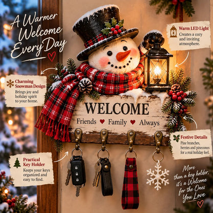 ✨Welcome Key Holder™– Lighted Christmas Entryway Wall Decor