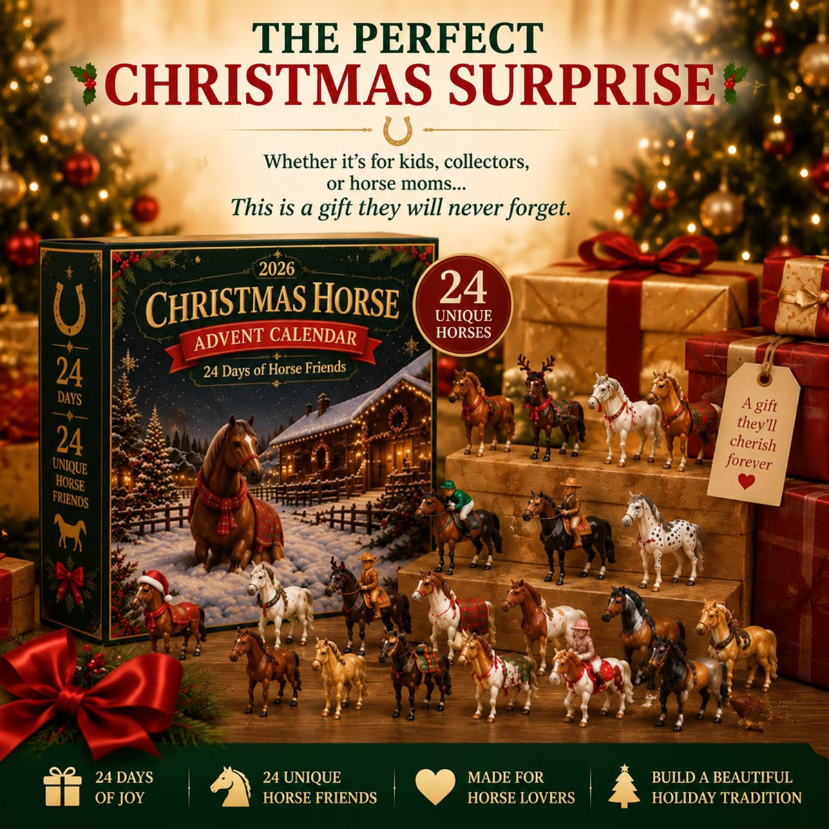 🐴 Christmas Horse Advent Calendar--24 Days of Horse Friends & Holiday Memories 🎄
