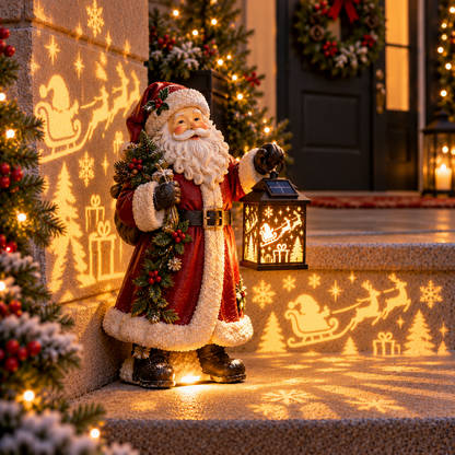 ⛄ Last Day 49% Snowman Nativity Glow™✨ – Solar Christmas Step Light with Holy Family Projection🎄