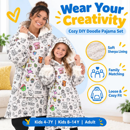 🎨🛌 Doodle Pajamas — Create Your Own Cozy Style & Make Every Night More Fun!