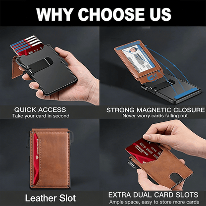 🔥Slim Pop-Up RFID Wallet for Men –  🤎Practical, sleek, and impossible to outgrow