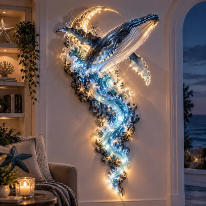 ⏰Limited 49% OFF - 🌊✨ Enchanted Ocean Legends™ Lighted Wall Décor Collection 🐋🧜‍♀️