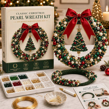 🎄✨ DIY Christmas Wreath Pearl Art Kit🎁