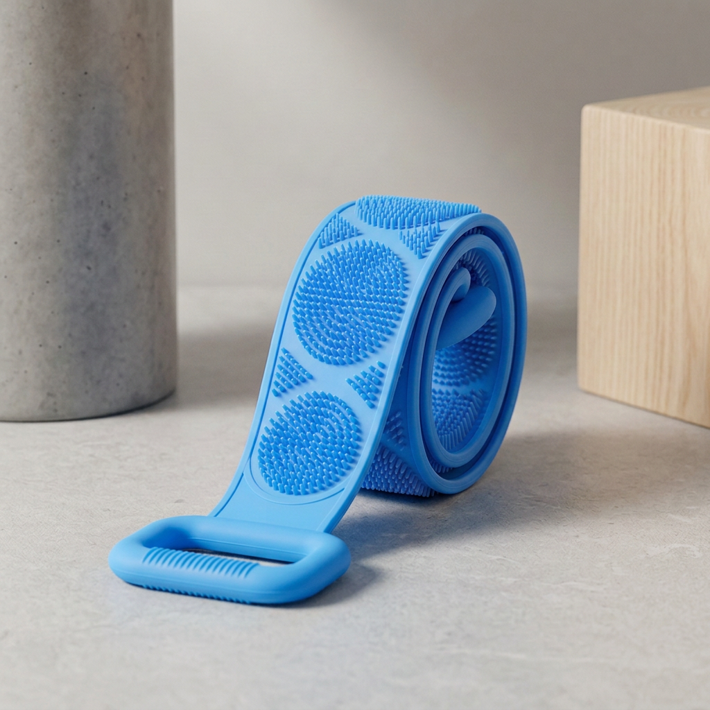 🖐Long double-sided silicone bath scrubber