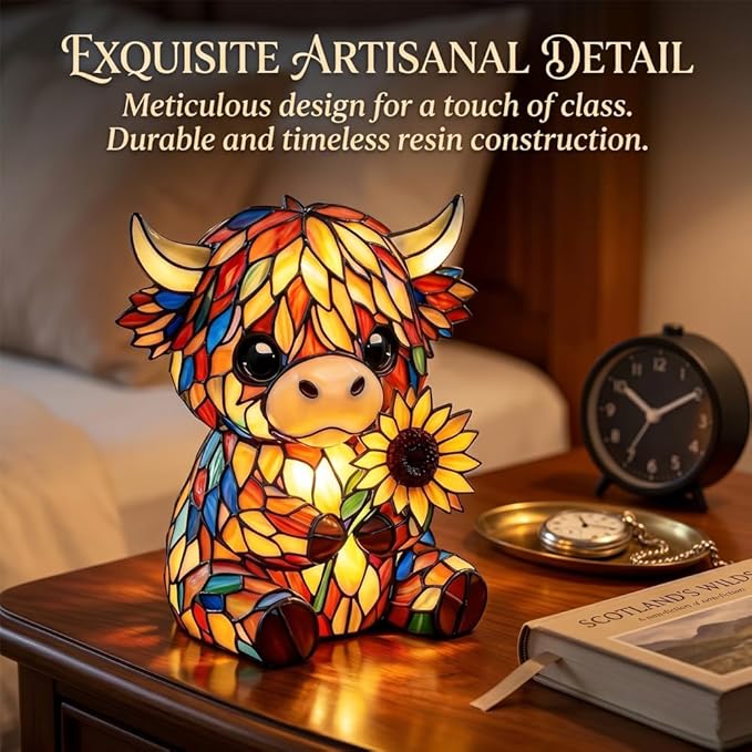 🐂Creative Highland Cow LED Night Light🌻