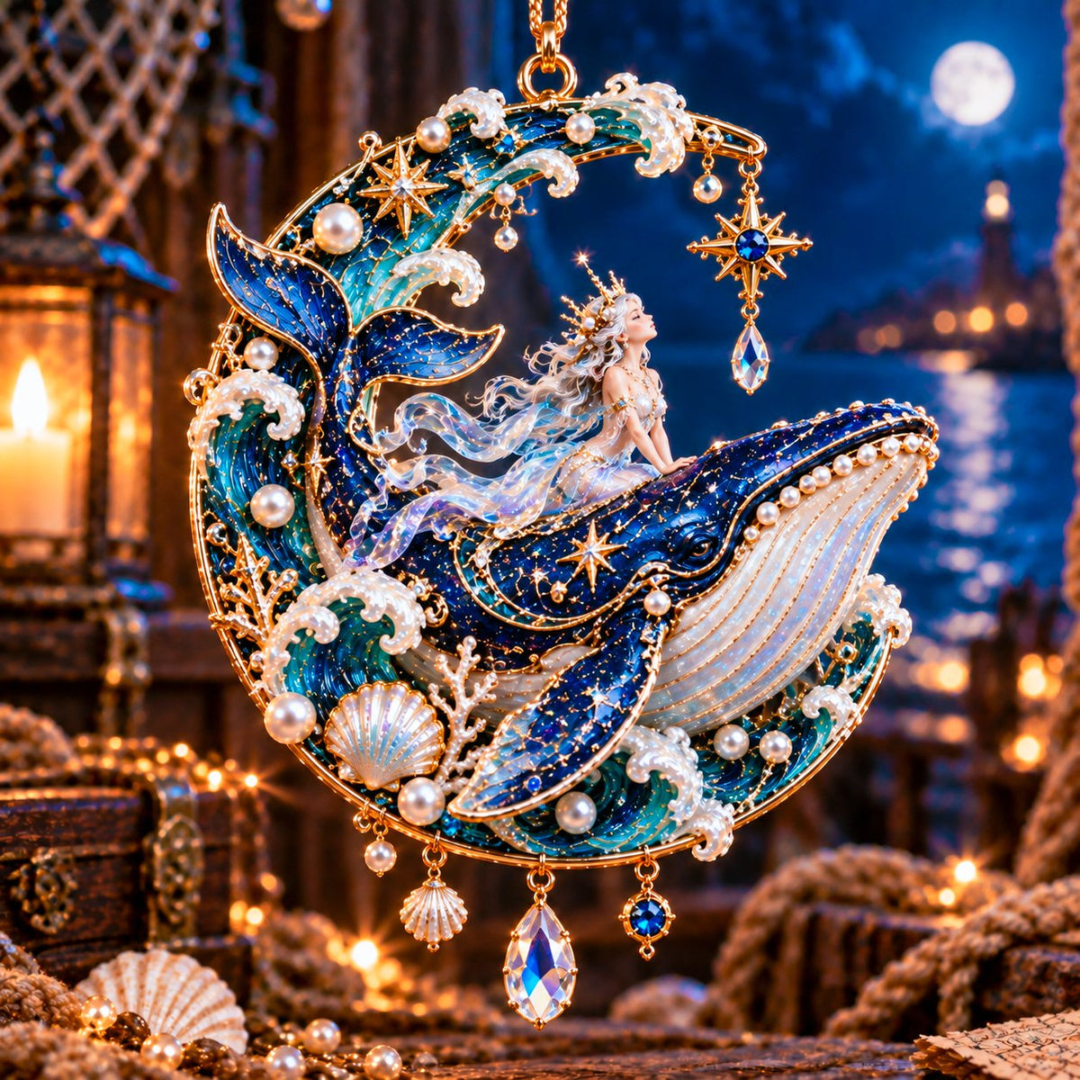 🌊✨ Ocean Legends - 12 Mythical Ocean Acrylic Ornaments