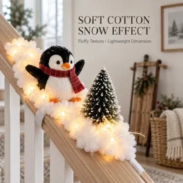 49% OFF 🐧 Penguin Christmas Stair Snow Decor | A Cozy Penguin Christmas Story ✨
