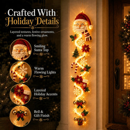 🎄Light‑Up Glowing Christmas Door Hanger ✨ Festive Home Decor