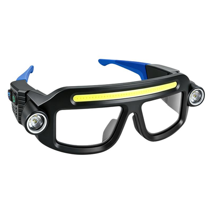 💡 Hands-Free LED Work Glasses – Wide Beam, Side Lights & Over-Glasses Fit