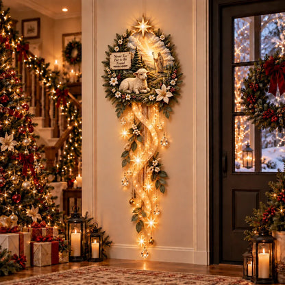✝️ Nativity Starfall Wall Light | Warm Golden Bethlehem Glow for Christmas Walls & Faith-Filled Homes ⭐