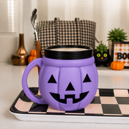 🎃 Pumpkin Ice Cream Holder – Cute Halloween Dessert Cup | Limited Edition Seasonal Mug