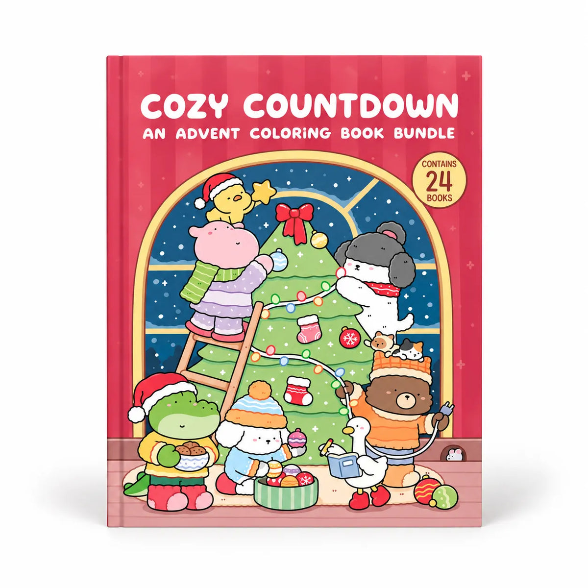 🎄LAST DAY 50% OFF - 🎁🎨 24-Day Christmas Countdown Mystery Box mini Coloring Book Set