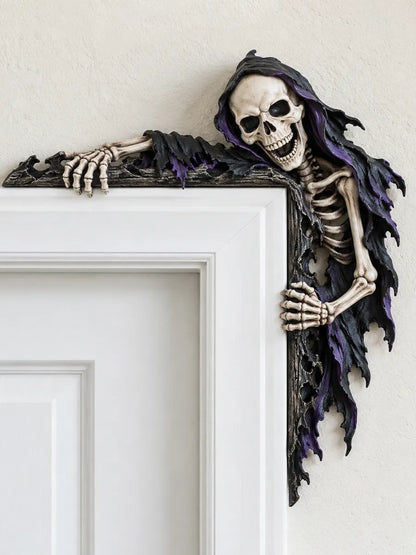 💀 Spooky Reaper Door Frame Corner Decor