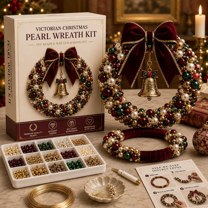 🎄✨ DIY Christmas Wreath Pearl Art Kit🎁