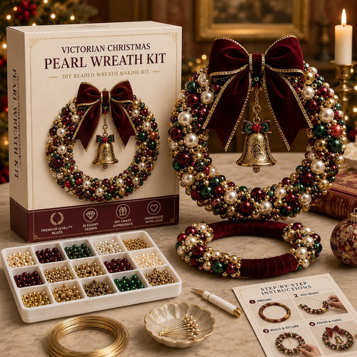 🎄✨ DIY Christmas Wreath Pearl Art Kit🎁