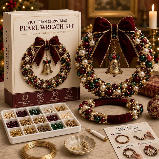 🎄✨ DIY Christmas Wreath Pearl Art Kit🎁