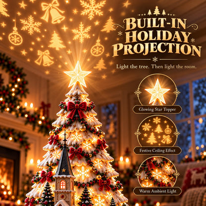 🌟 49% OFF🎄MerryRealm Christmas Village Lightscape Tree