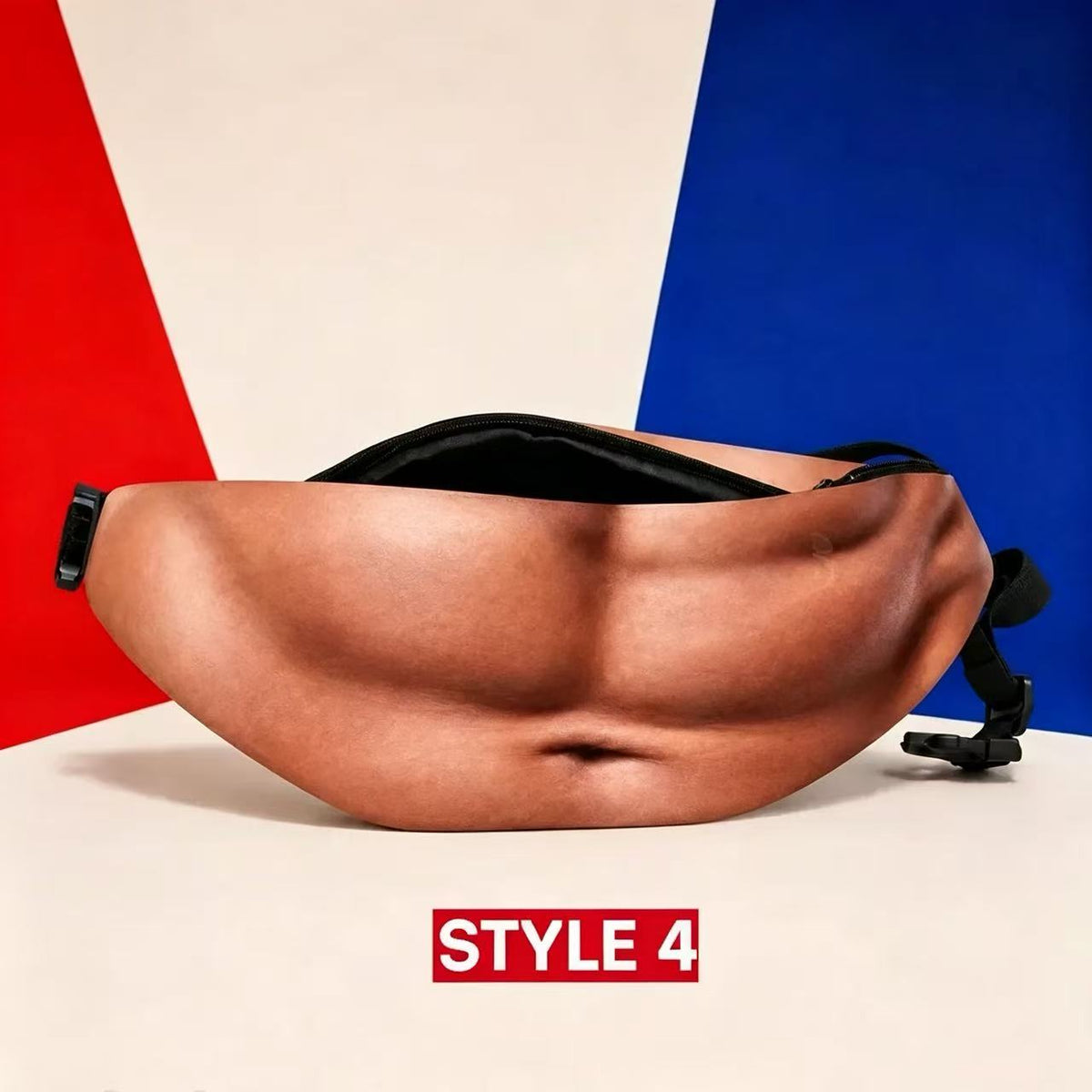 Funny Dad Bod Fanny Pack – Hilarious 3D Gag Gift Waist Bag