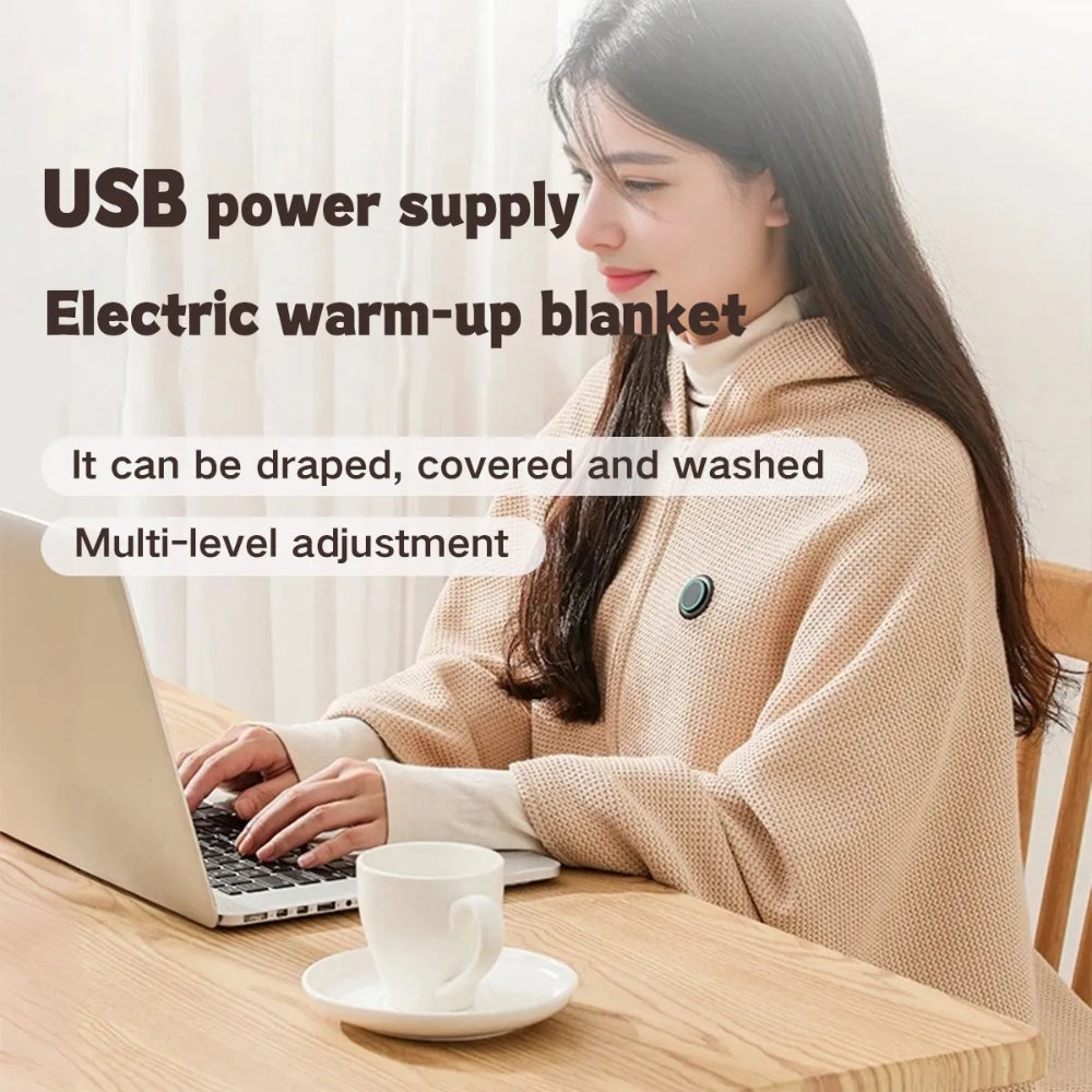🎉 50% Off Sale 🔥 Heated Wearable Blanket – Stay Warm at Your Desk Without Bulky Layers