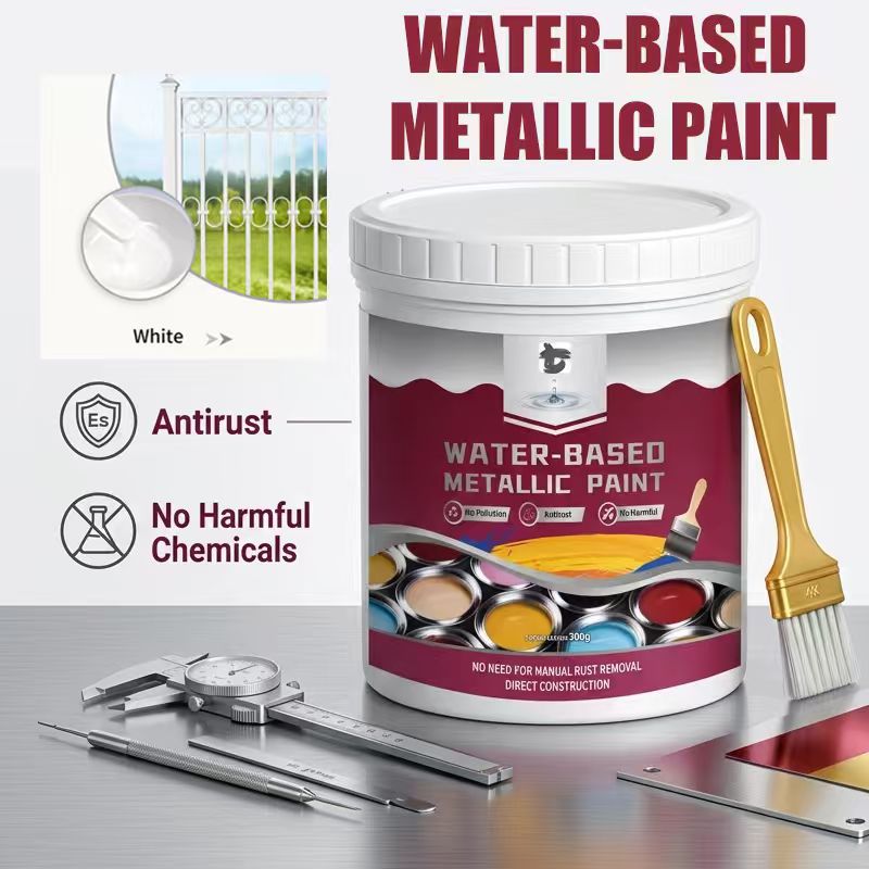 🔥⏳Time-Limited Special⏰Rust Converter Metallic Paint – One coat stops rust, no sanding, no fumes.  🔨🛡️