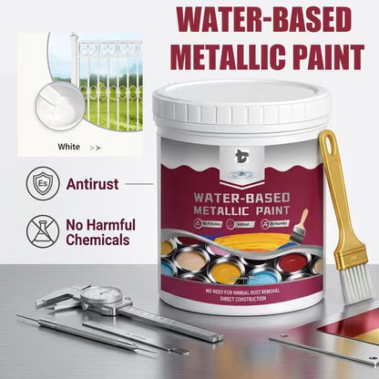 🔥⏳Time-Limited Special⏰Rust Converter Metallic Paint – One coat stops rust, no sanding, no fumes.  🔨🛡️