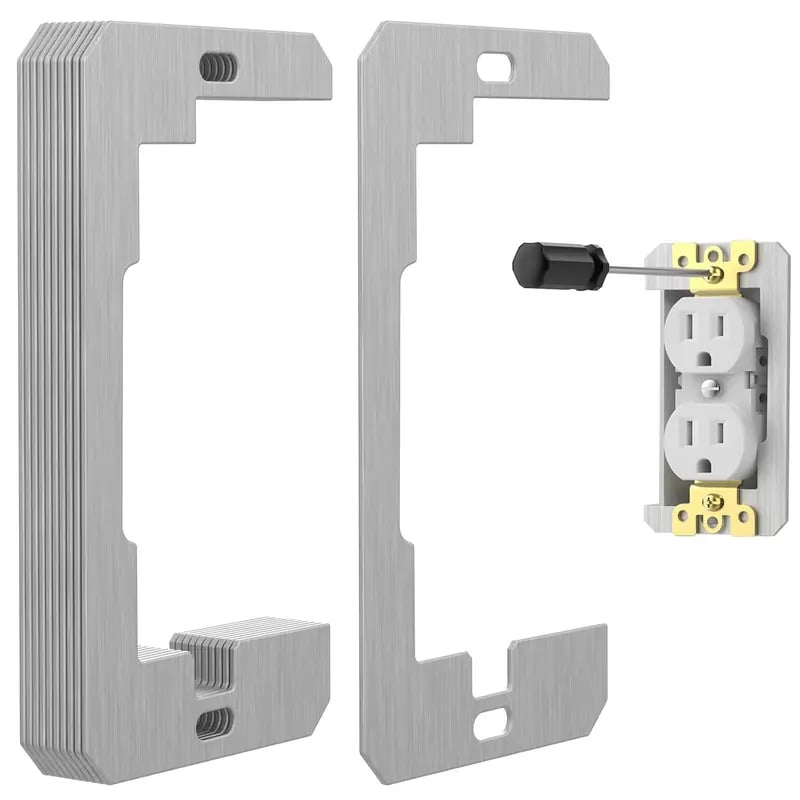 🔌 Metal Wall Plate Spacers – Level Recessed Outlets & Switches