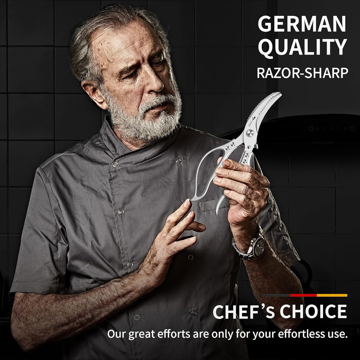 ⚡FLASH SALE 50%💥Heavy-Duty Kitchen Shears🔪 Cut, Scale & Open Easily