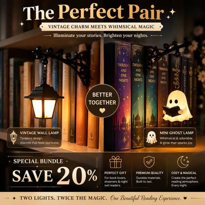 Ghost Bookshelf Lantern