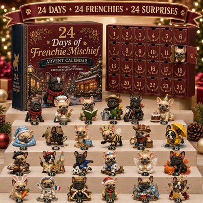 ⏳ Last Day 49% OFF – 🐶 24-Day French Bulldog Christmas Advent Calendar 🎄✨