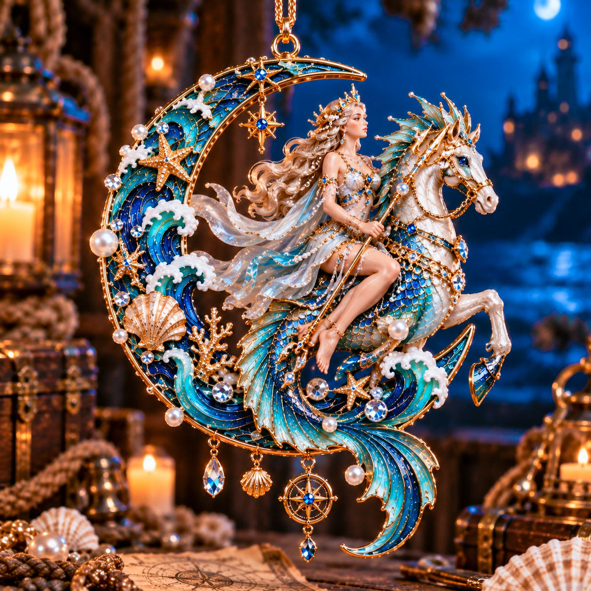 🌊✨ Ocean Legends - 12 Mythical Ocean Acrylic Ornaments