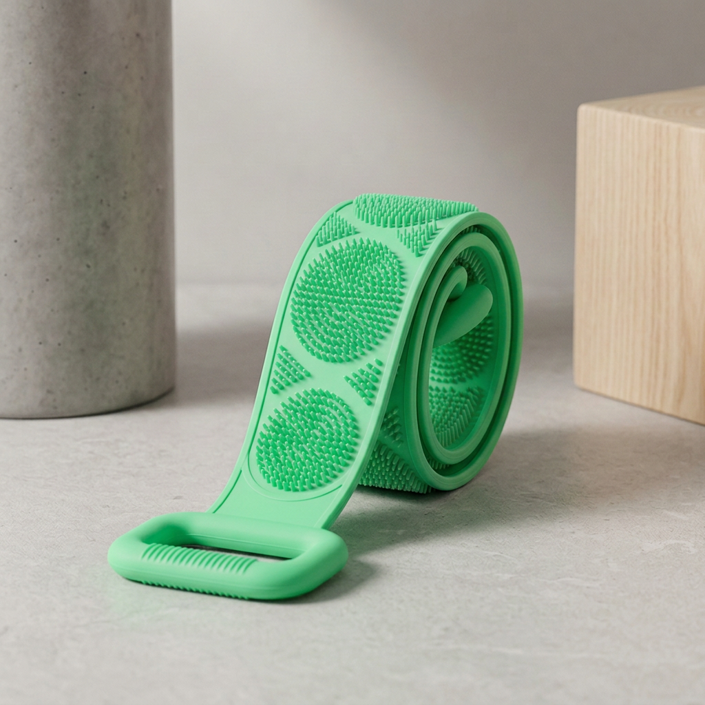 🖐Long double-sided silicone bath scrubber