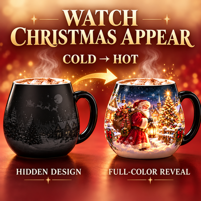 ✨Christmas Magic Color-Changing Mug – Heat Reveal Holiday Gift💫