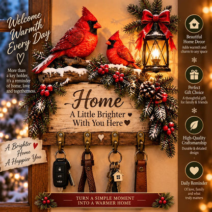 ✨Welcome Key Holder™– Lighted Christmas Entryway Wall Decor