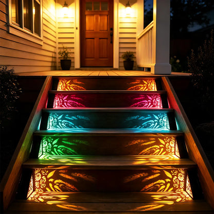 🔥 Buy 1 Get 1 Free 🔥 Solar Step Lights Outdoor — IP65 Waterproof LED Lights, Suitable for Decks, Stairs, Porches, Garden Paths, and Patio Steps