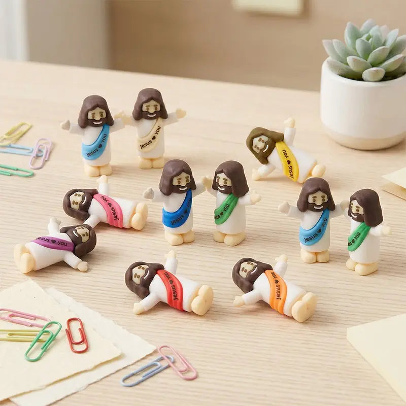 ✝️ Mini Jesus Figurines – Easter Egg Fillers & Faith-Based Party Favors